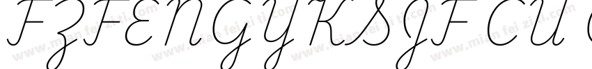 FZFENGYKSJF CU GBK10字体转换